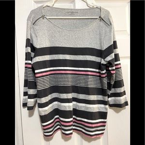 Croft and Barrow 3/4 sleeve shirt